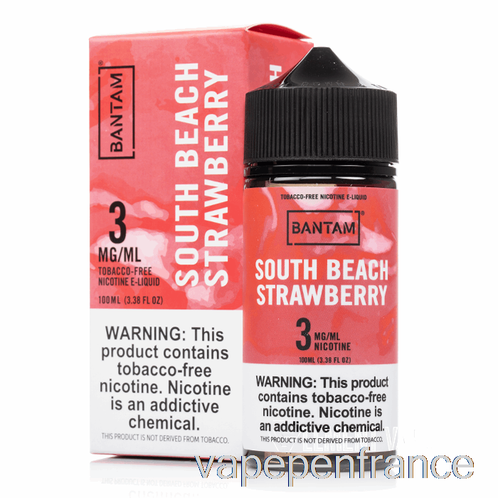 Fraise De Plage Du Sud - Bantam Vape - Stylo Vape 100 Ml 3 Mg